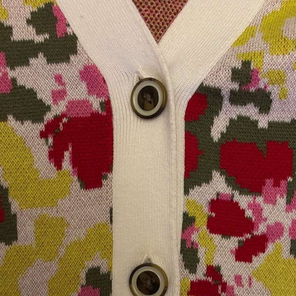 CAbi Red and Green Floral Cardigan - Picture 3 of 6